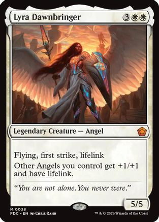 Lyra Dawnbringer (FDC-038) [Commander: Foundations] MTG Single Wizards of the Coast