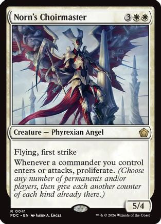 Norn's Choirmaster (FDC-041) [Commander: Foundations] MTG Single Wizards of the Coast