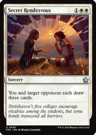 Secret Rendezvous (FDC-045) [Commander: Foundations] MTG Single Wizards of the Coast