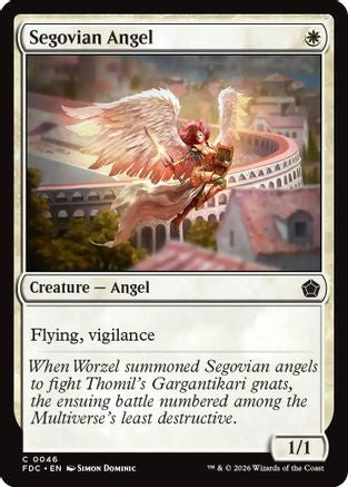 Segovian Angel (FDC-046) [Commander: Foundations] MTG Single Wizards of the Coast