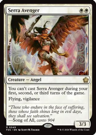 Serra Avenger (FDC-049) [Commander: Foundations] MTG Single Wizards of the Coast