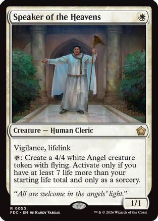 Speaker of the Heavens (FDC-050) [Commander: Foundations] MTG Single Wizards of the Coast