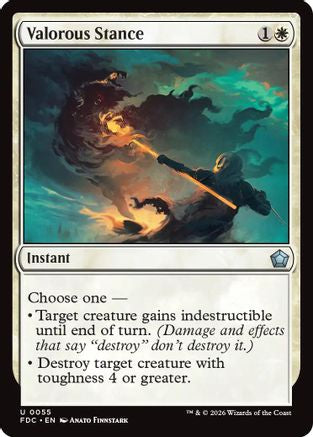 Valorous Stance (FDC-055) [Commander: Foundations] MTG Single Wizards of the Coast