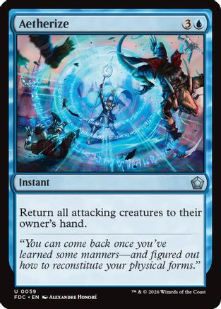 Aetherize (FDC-059) [Commander: Foundations] MTG Single Wizards of the Coast