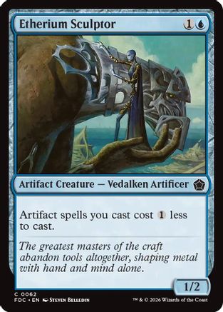 Etherium Sculptor (FDC-062) [Commander: Foundations] MTG Single Wizards of the Coast