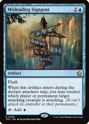 Misleading Signpost (FDC-069) [Commander: Foundations] MTG Single Wizards of the Coast