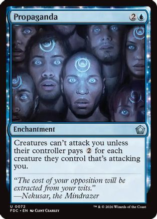 Propaganda (FDC-072) [Commander: Foundations] MTG Single Wizards of the Coast