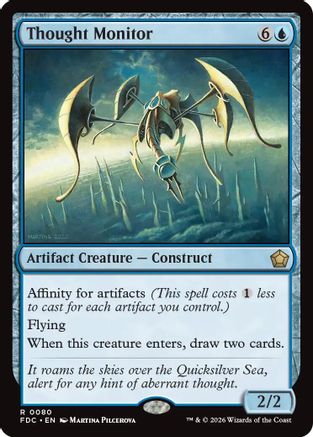 Thought Monitor (FDC-080) [Commander: Foundations] MTG Single Wizards of the Coast