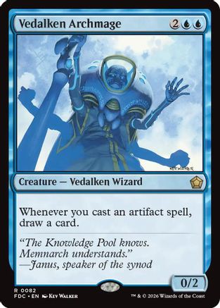 Vedalken Archmage (FDC-082) [Commander: Foundations] MTG Single Wizards of the Coast