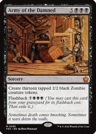 Army of the Damned (FDC-085) [Commander: Foundations] MTG Single Wizards of the Coast