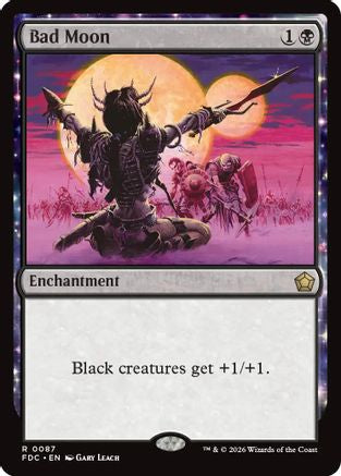 Bad Moon (FDC-087) [Commander: Foundations] MTG Single Wizards of the Coast