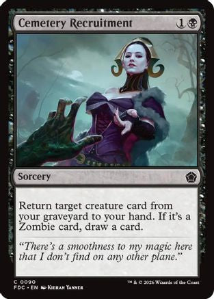 Cemetery Recruitment (FDC-090) [Commander: Foundations] MTG Single Wizards of the Coast