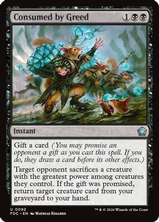 Consumed by Greed (FDC-092) [Commander: Foundations] MTG Single Wizards of the Coast