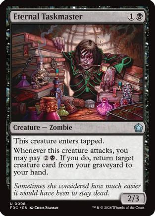 Eternal Taskmaster (FDC-098) [Commander: Foundations] MTG Single Wizards of the Coast