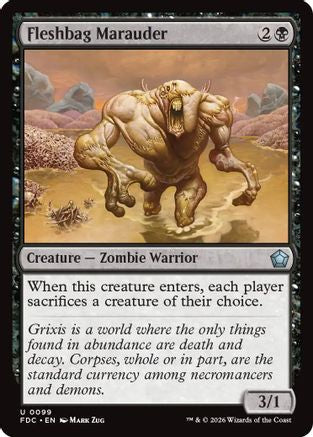 Fleshbag Marauder (FDC-099) [Commander: Foundations] MTG Single Wizards of the Coast