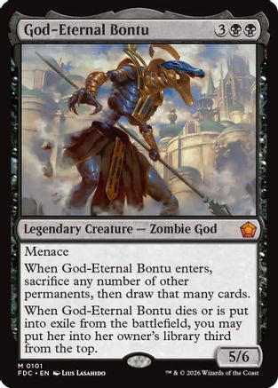 God-Eternal Bontu (FDC-101) [Commander: Foundations] MTG Single Wizards of the Coast