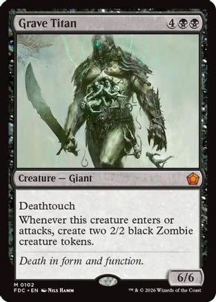 Grave Titan (FDC-102) [Commander: Foundations] MTG Single Wizards of the Coast