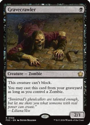 Gravecrawler (FDC-104) [Commander: Foundations] MTG Single Wizards of the Coast