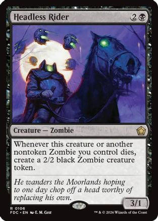 Headless Rider (FDC-106) [Commander: Foundations] MTG Single Wizards of the Coast
