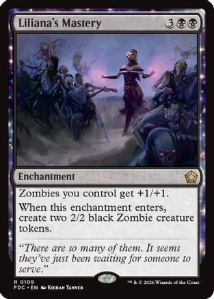 Liliana's Mastery (FDC-109) [Commander: Foundations] MTG Single Wizards of the Coast