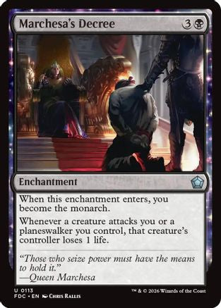 Marchesa's Decree (FDC-113) [Commander: Foundations] MTG Single Wizards of the Coast