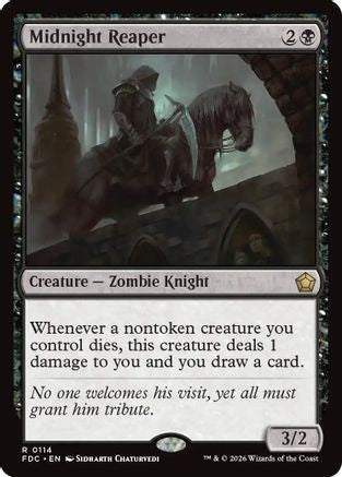 Midnight Reaper (FDC-114) [Commander: Foundations] MTG Single Wizards of the Coast