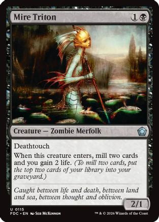 Mire Triton (FDC-115) [Commander: Foundations] MTG Single Wizards of the Coast