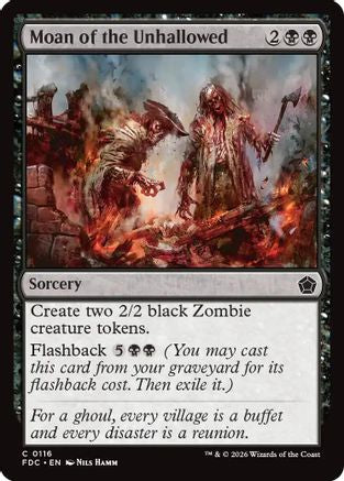 Moan of the Unhallowed (FDC-116) [Commander: Foundations] MTG Single Wizards of the Coast