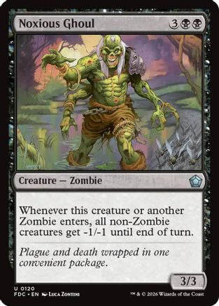 Noxious Ghoul (FDC-120) [Commander: Foundations] MTG Single Wizards of the Coast