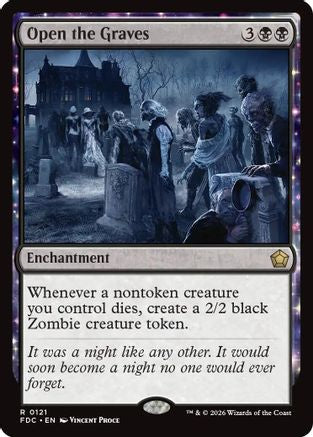 Open the Graves (FDC-121) [Commander: Foundations] MTG Single Wizards of the Coast