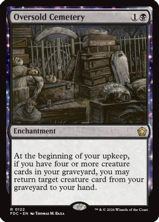 Oversold Cemetery (FDC-122) [Commander: Foundations] MTG Single Wizards of the Coast