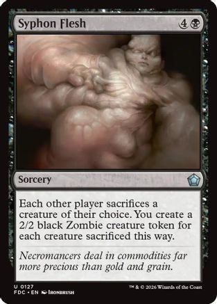 Syphon Flesh (FDC-127) [Commander: Foundations] MTG Single Wizards of the Coast