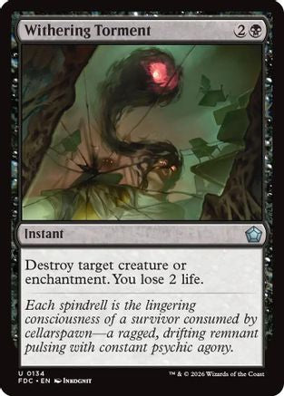 Withering Torment (FDC-134) [Commander: Foundations] MTG Single Wizards of the Coast