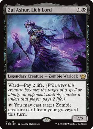 Zul Ashur, Lich Lord (FDC-135) [Commander: Foundations] MTG Single Wizards of the Coast