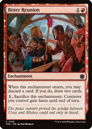 Bitter Reunion (FDC-139) [Commander: Foundations] MTG Single Wizards of the Coast