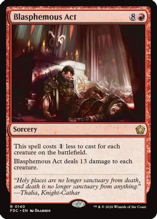 Blasphemous Act (FDC-140) [Commander: Foundations] MTG Single Wizards of the Coast
