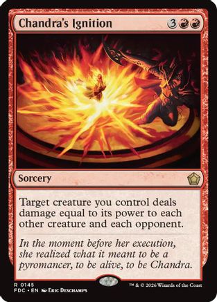 Chandra's Ignition (FDC-145) [Commander: Foundations] MTG Single Wizards of the Coast