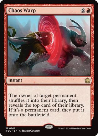 Chaos Warp (FDC-146) [Commander: Foundations] MTG Single Wizards of the Coast