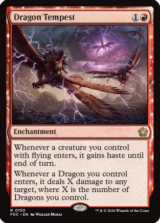 Dragon Tempest (FDC-150) [Commander: Foundations] MTG Single Wizards of the Coast
