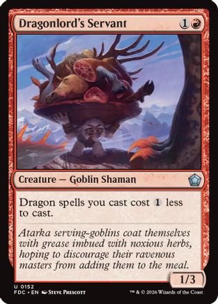 Dragonlord's Servant (FDC-152) [Commander: Foundations] MTG Single Wizards of the Coast