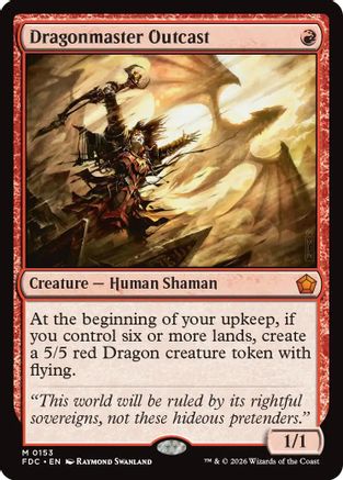 Dragonmaster Outcast (FDC-153) [Commander: Foundations] MTG Single Wizards of the Coast