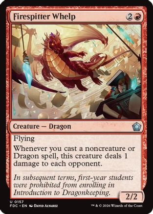 Firespitter Whelp (FDC-157) [Commander: Foundations] MTG Single Wizards of the Coast