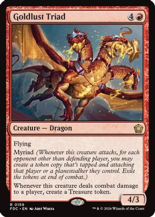Goldlust Triad (FDC-159) [Commander: Foundations] MTG Single Wizards of the Coast