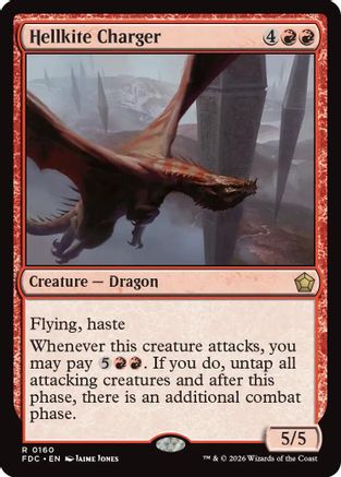 Hellkite Charger (FDC-160) [Commander: Foundations] MTG Single Wizards of the Coast
