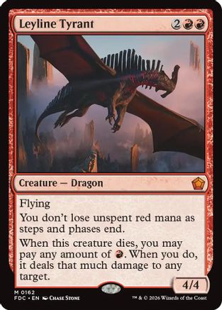 Leyline Tyrant (FDC-162) [Commander: Foundations] MTG Single Wizards of the Coast