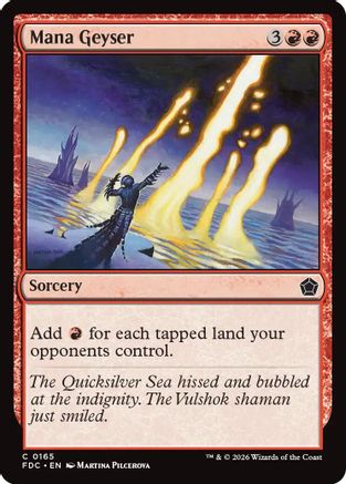 Mana Geyser (FDC-165) [Commander: Foundations] MTG Single Wizards of the Coast