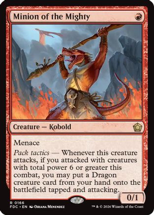 Minion of the Mighty (FDC-166) [Commander: Foundations] MTG Single Wizards of the Coast