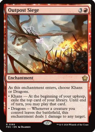 Outpost Siege (FDC-169) [Commander: Foundations] MTG Single Wizards of the Coast