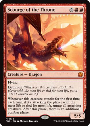 Scourge of the Throne (FDC-173) [Commander: Foundations] MTG Single Wizards of the Coast
