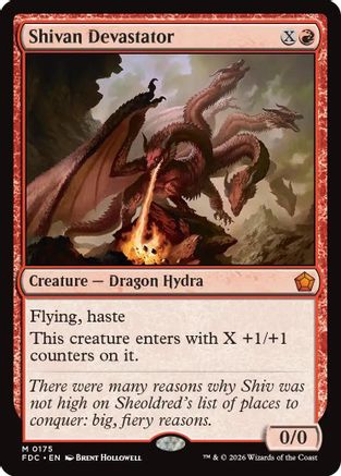 Shivan Devastator (FDC-175) [Commander: Foundations] MTG Single Wizards of the Coast